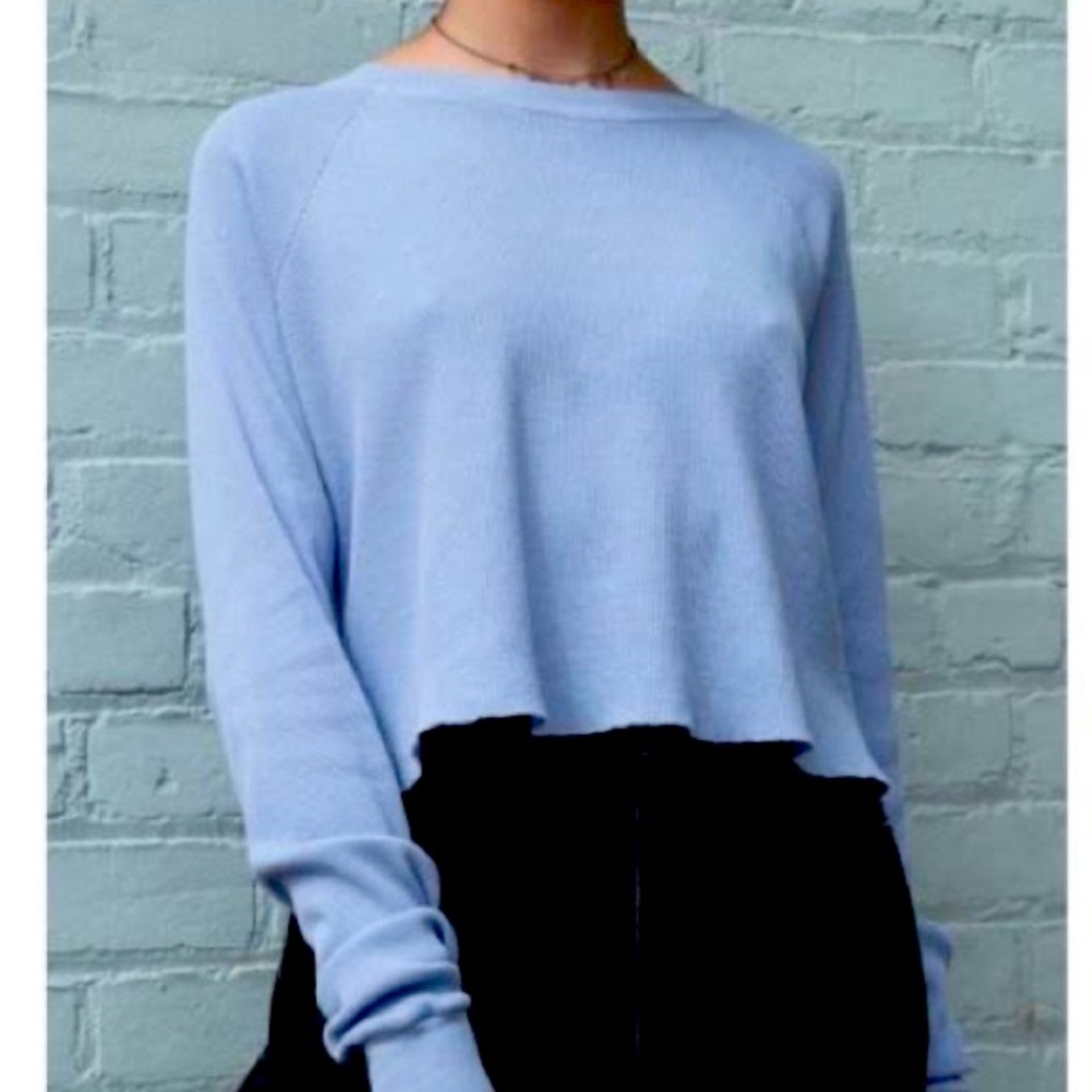 Brandy Melville blue thermal top